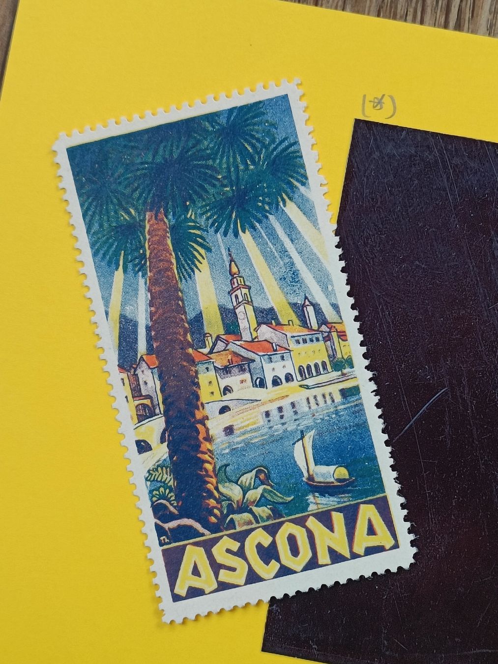 Alle Briefmarken: Litho Werbe Vignette / Ascona - Ausgabe ca. 1930 – Gebraucht aus Brugg AG von Ente015