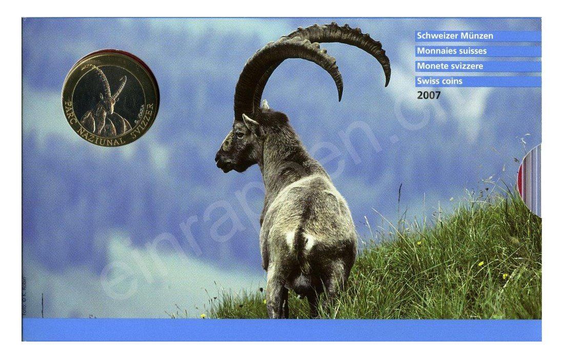 Alle Münzen: SET de monnaie suisse de 2007 non circulé FDC – Neu und originalverpackt aus Fribourg von Kiki020 2