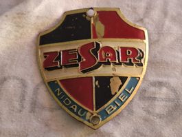 plaquette de cadre vélos farrader ZeSar Nidau Bienne Biel 