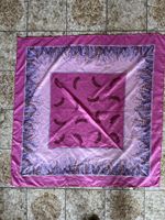 Schal / Foulard Vintage Retro Rosa Lila Muster