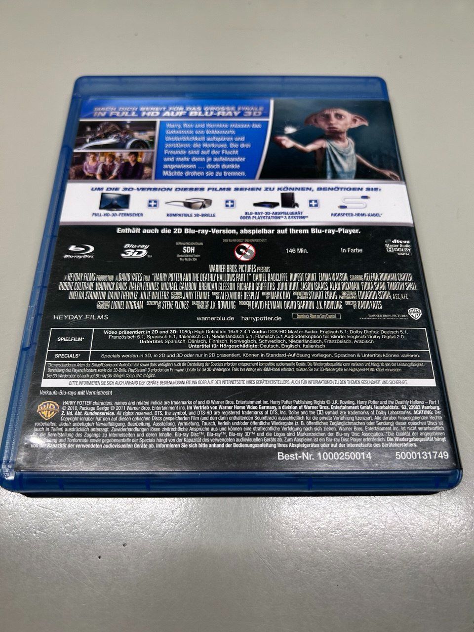 Tutti i DVDs: Harry Potter e i Doni della Morte - Parte 1- Blu Ray – Usato da Giubiasco venduto da LorisVale 1