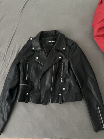 Lederjacke Schwarz