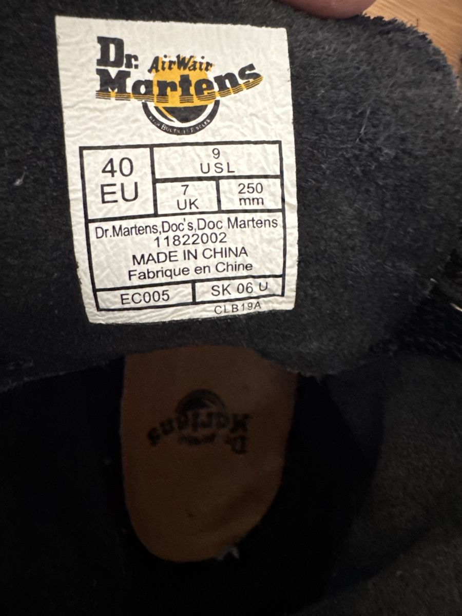 Dr. Martens Scarpe da donna: Doc Martens - Bottes en cuir noir, taille 40, – Usato da Brügg BE venduto da Goob 8