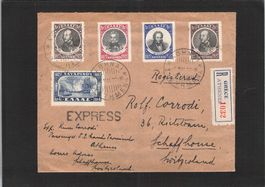 R-Brief Griechenland - Schaffhausen(Schweiz) 7.5.1928,Rück!