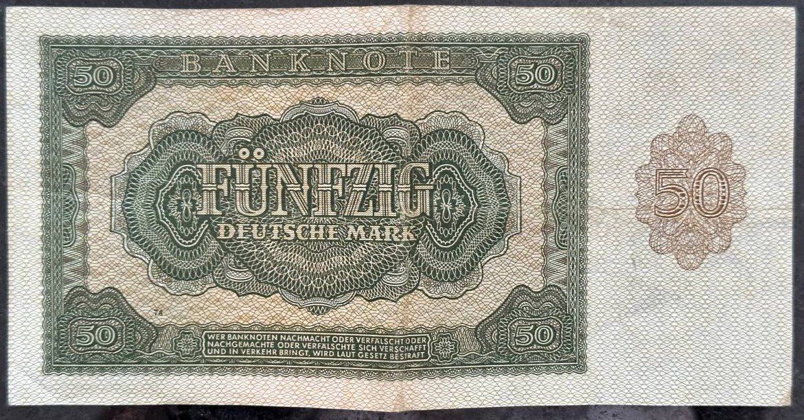 Banconote: Seltene 50 Deutsche Mark Banknote von 1948 – Usato da Beringen venduto da Mantafisch1 1