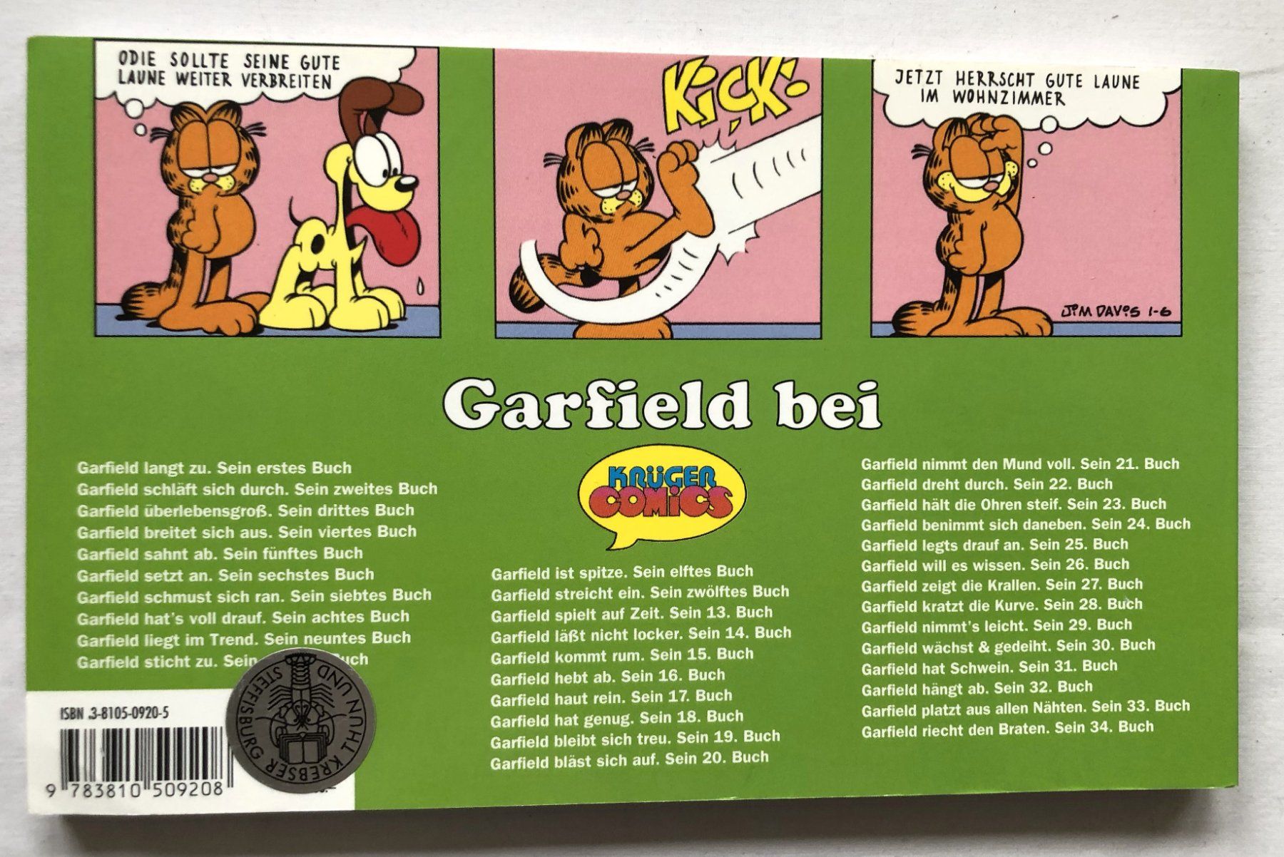 Comics: Garfield riecht den Braten - Sein 26.Buch – Gebraucht aus Schaffhausen von durruti 4