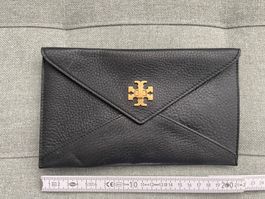 Tory Burch Clutch, Leder, Schwarz