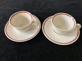 2 Langenthal Mocca Tässchen 1951