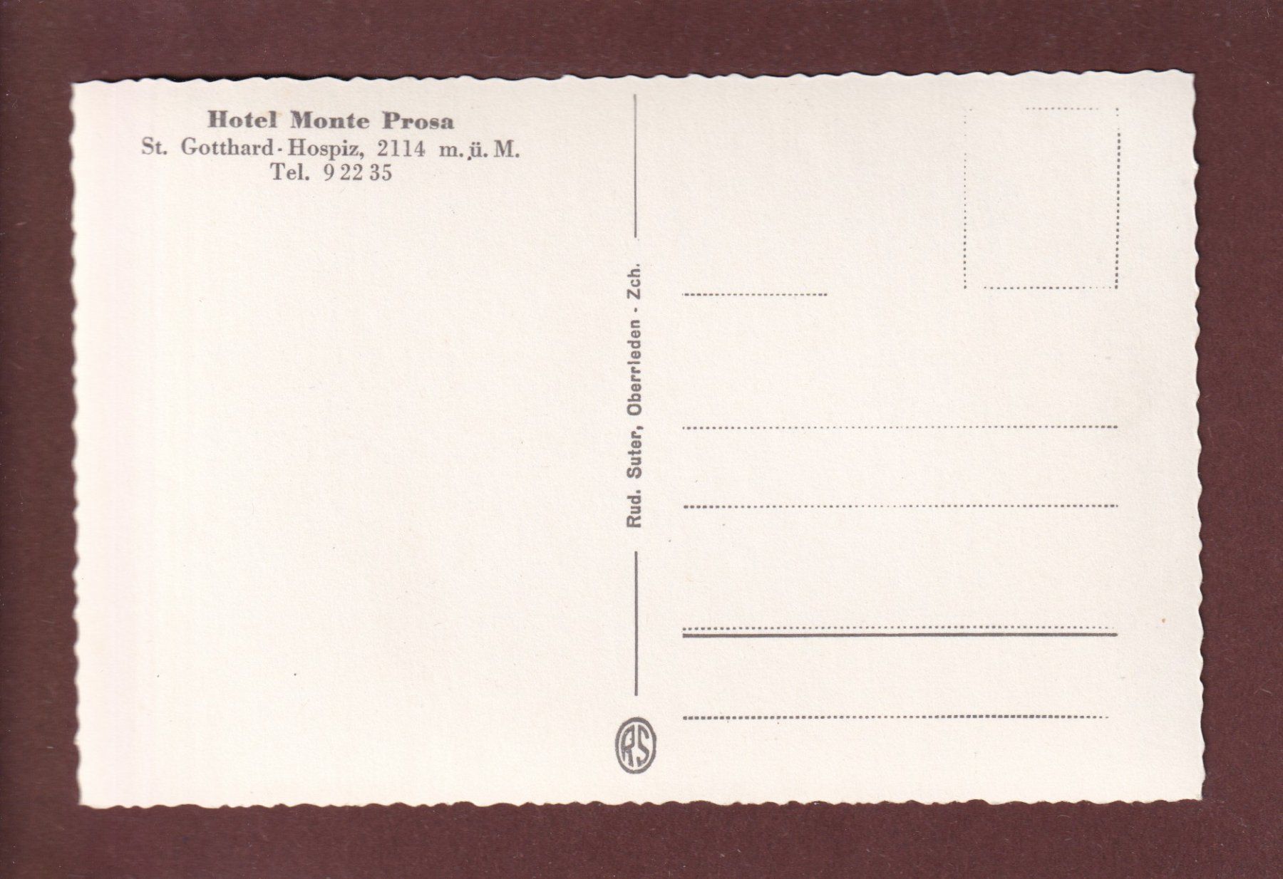 Cartoline postali: GOTTHARD-HOSPIZ - Fliegerdenkmal – Usato da Pully venduto da nicecards 1