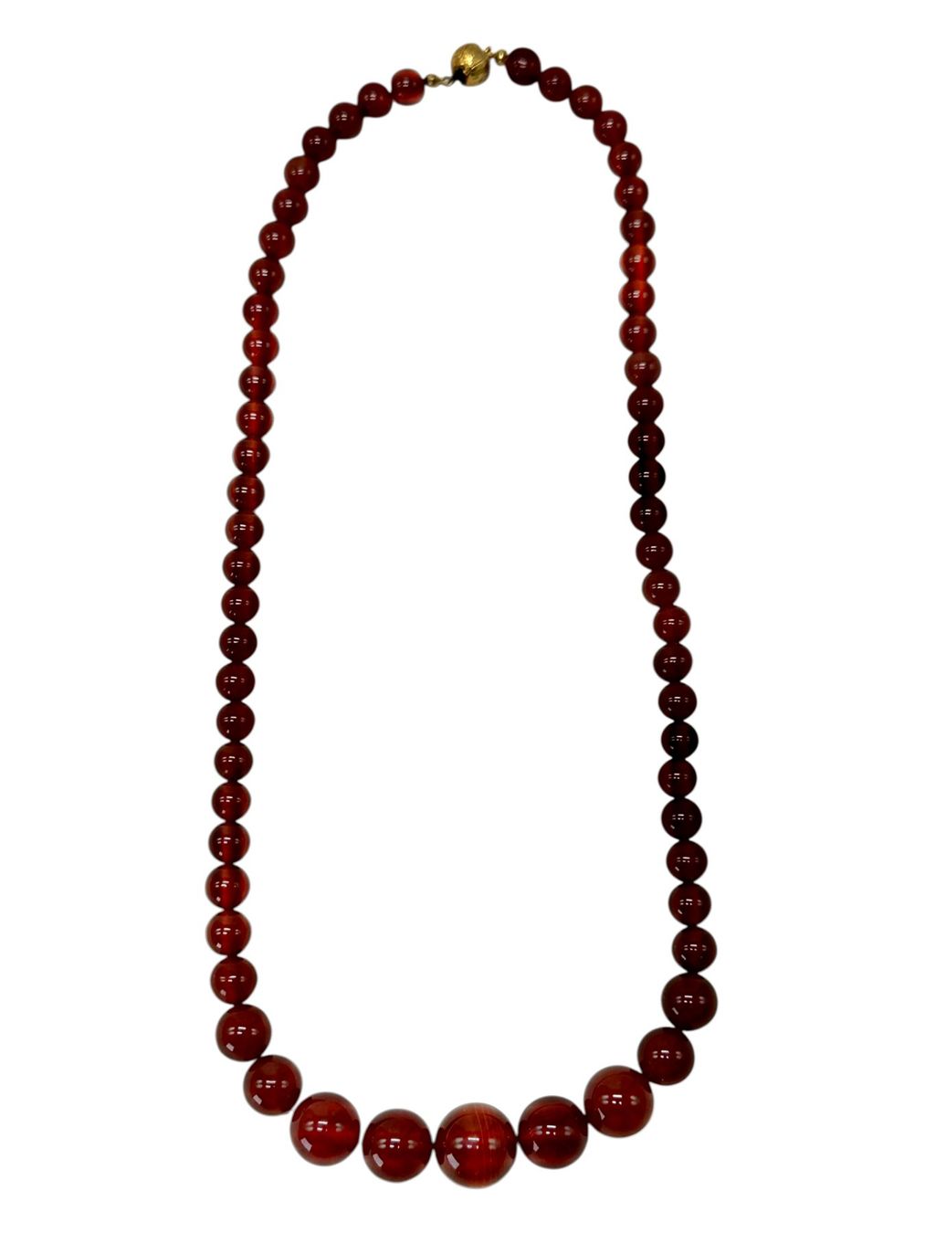Ketten: Collier vintage en cornaline véritable, superbe éclat. 56 cm – Gebraucht aus Morges von DidisLuxeFinds 9