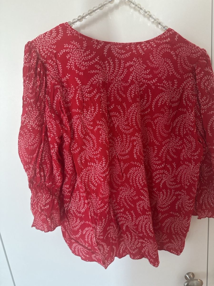 Ba&Sh Blusen: Damen Bluse ba&sh rot gemustert – Gebraucht aus Ostermundigen von jurz 1