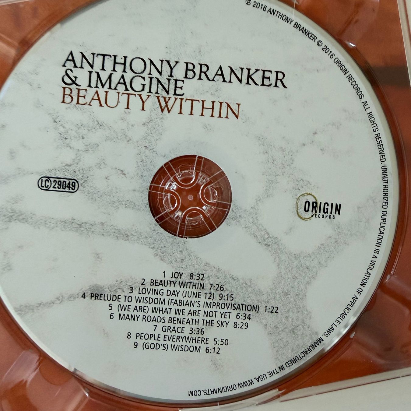 CDs: Anthony Branker & Imagine - Beauty Within (CD Origin) 2016 – Gebraucht aus Zug von Mirare9 1