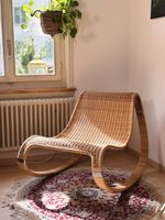 Vintage IKEA " Gunghult"  RattanSchaukelstuhl - James Irvine