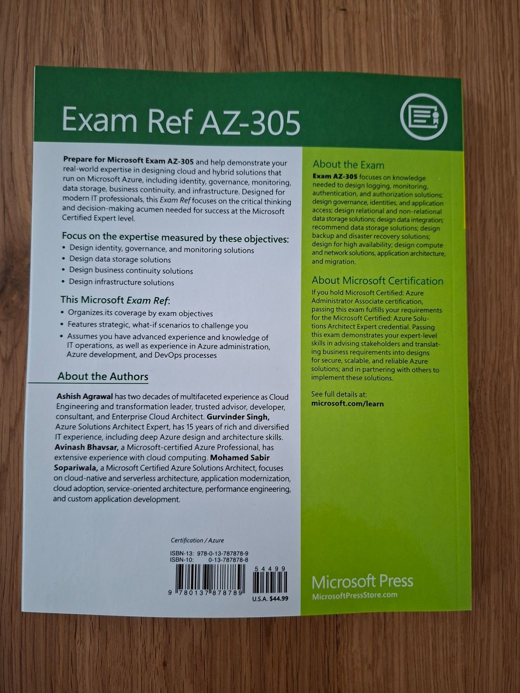 Libri: Exam Ref AZ-305 Azure Solutions Buch neu – Nuovo e nell'imballaggio originale da Baldegg venduto da collect.hub 1
