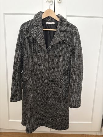 Damen Mantel COMPTOIR DES COTONNIERS schwarz weiss Gr 38