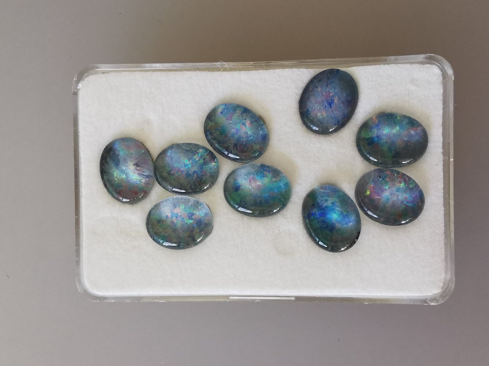 Pietre preziose: 9 Stk. Opal Triplette oval – Nuovo e nell'imballaggio originale da Dierikon venduto da Buntspecht-10 7