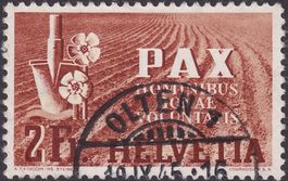 1945, PAX Nr.271 (SPATEN) Halbmondstempel OLTEN, Kat: 200.-