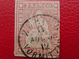 Strubel: 24D (24B3) von ZÜRICH: 14.8.1858, Kat: 90.-+