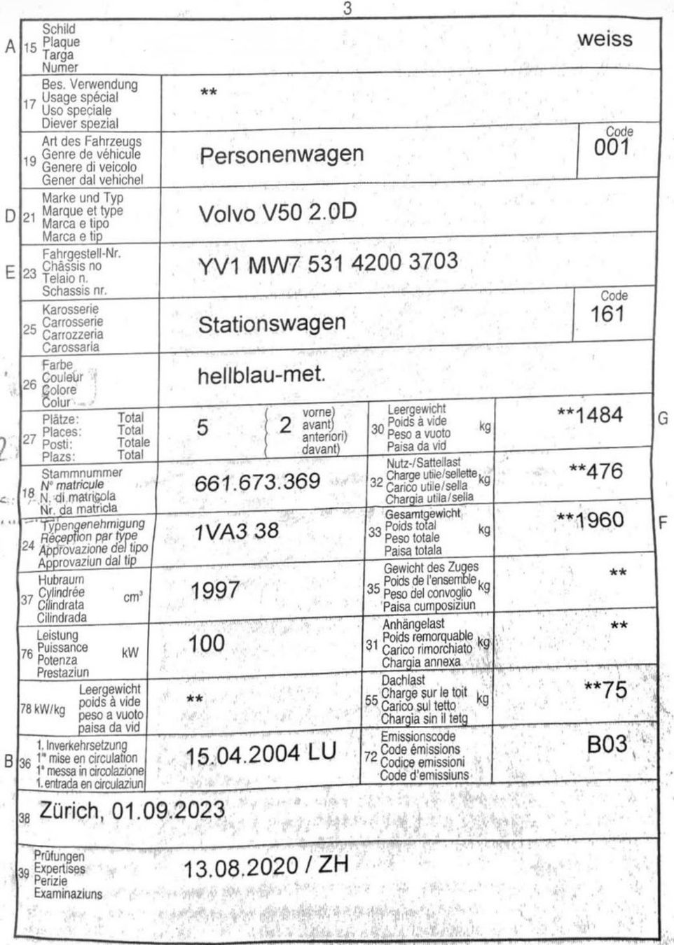 Volvo Autos: VOLVO V50 2.0D – Gebraucht aus Pfungen von dimeautomobile 7