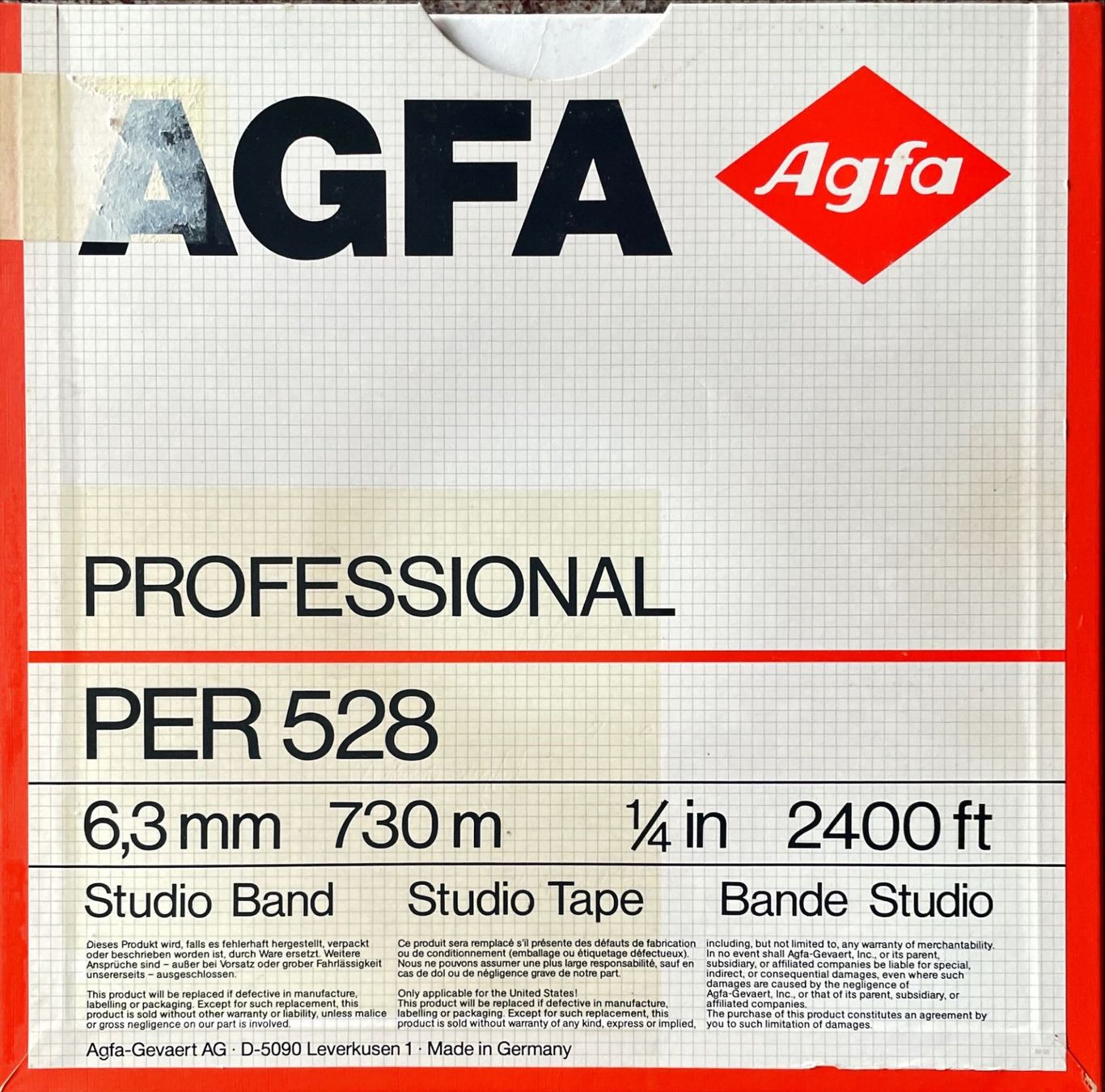 Apparecchi a nastro: Professional AGFA PER 528 Studio Band (3Stück) – Usato da Vielbringen Worb venduto da ost_fls6