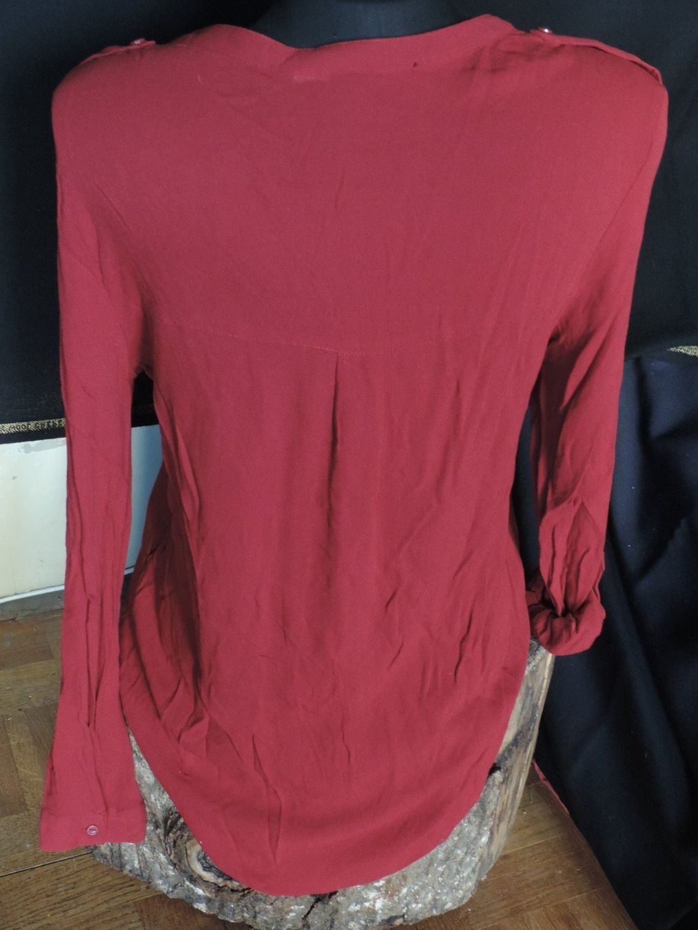 Blusen: chemisier rouge bordeaux – Gebraucht aus Genève von Axelle333 5