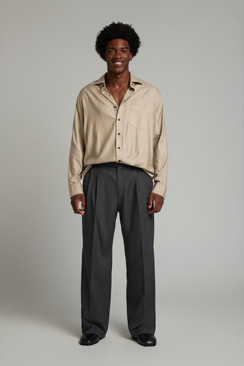 Tommy Hilfiger Camicie: Tommy Hilfiger Beiges Button-Down-Hemd - Größe L – Usato da Zug venduto da vinokilo