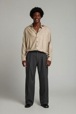 Tommy Hilfiger Beiges Button-Down-Hemd - Größe L