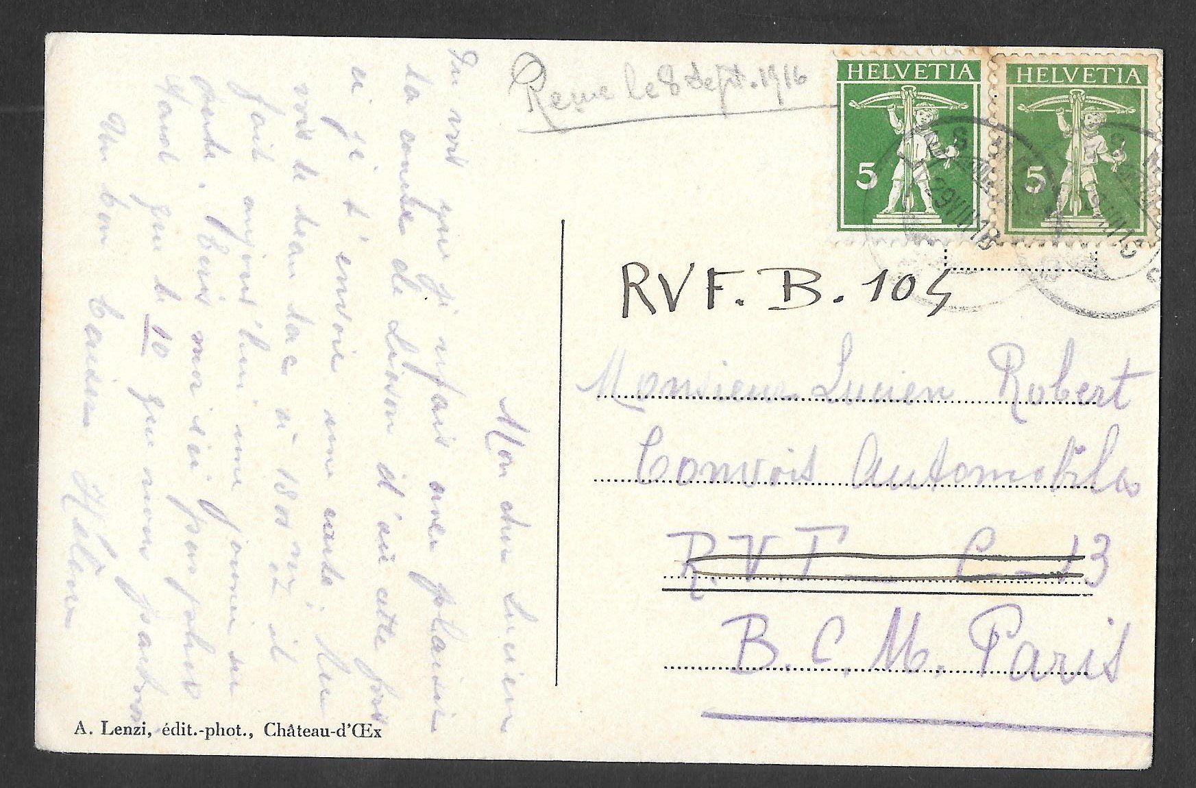 Cartes postales: Château-d'Oex Lac Lioson – D'occasion à Olten par clotaldi 1