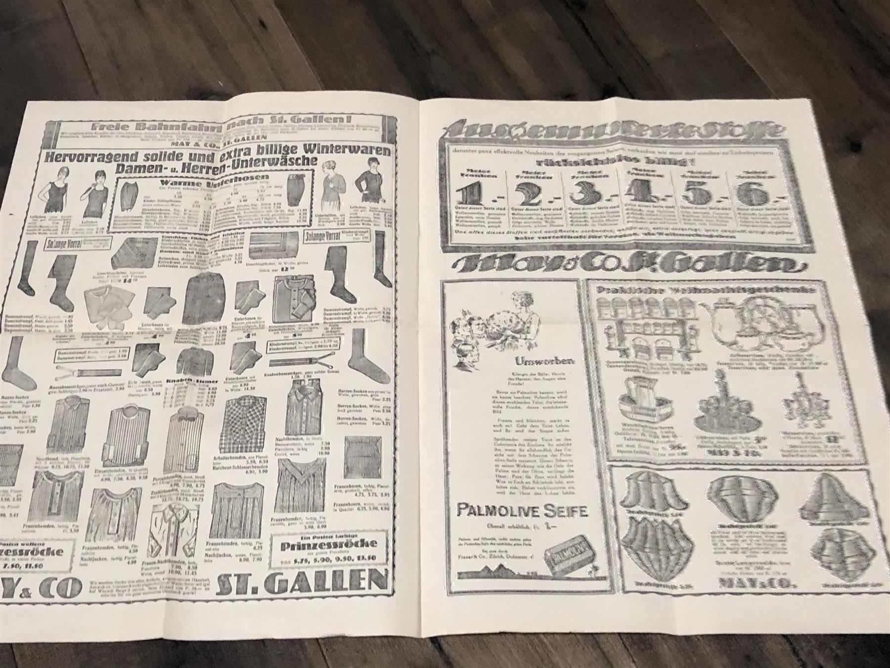 Zeitschriften & Magazine: Weihnachtsanzeiger MAY Co. St. Gallen – Gebraucht aus Lufingen von Rac0 1