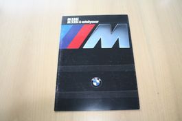 BMW M535i Prospekt Katalog Jahrgang 1985 Französisch