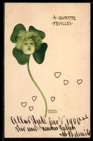 Raphael Kirchner: Gesicht einer Dame erb