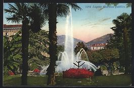 AK Lugano, Giardino pubblico, 1932