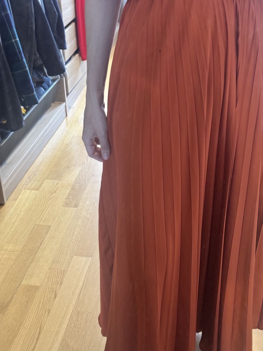 Mango Kleider: Mango Orange satin dress S – Gebraucht aus Zürich von Lovelyperfumes 3