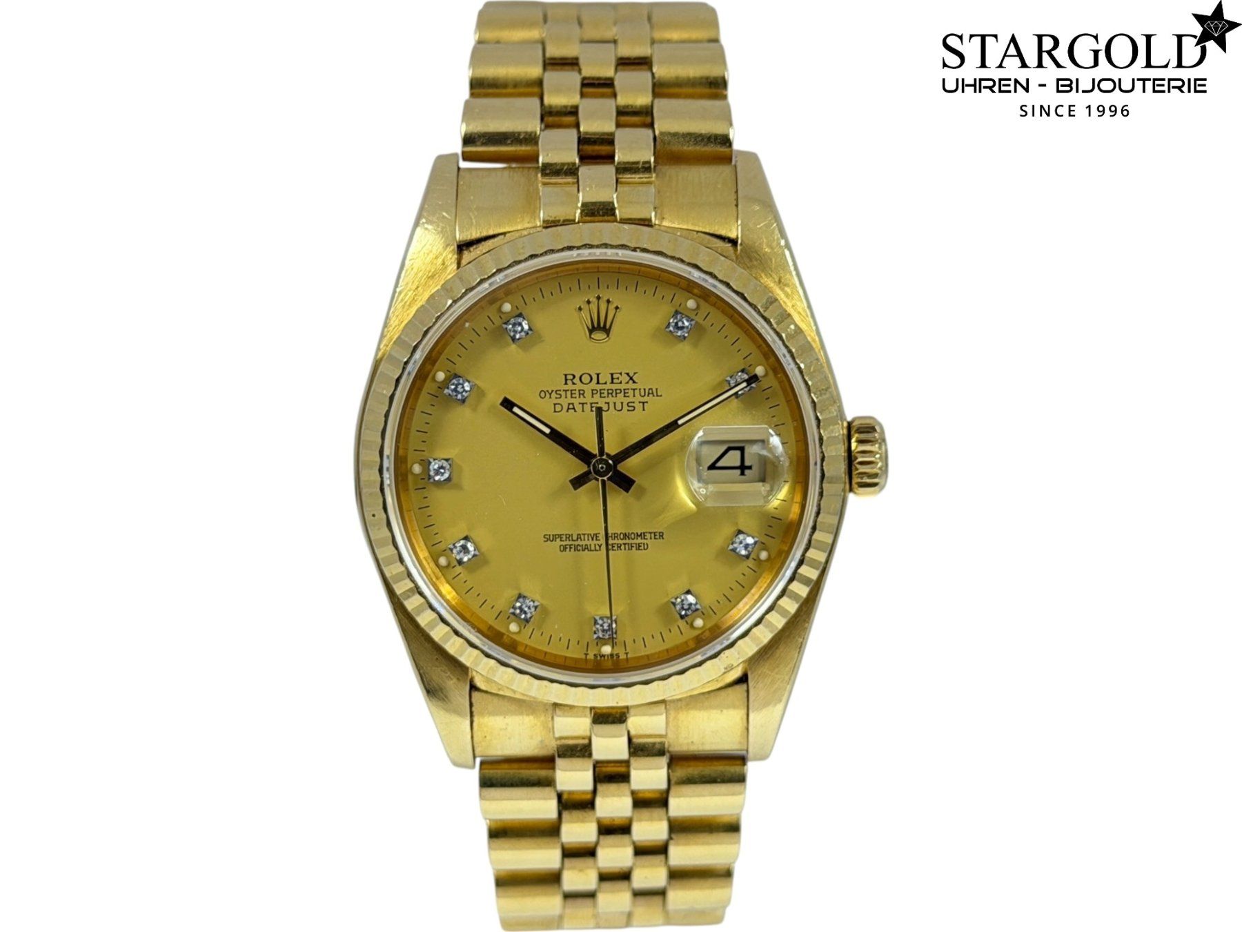 Rolex Orologi: Rolex Datejust 18K Gold - 16018 – Usato da Zürich venduto da Stargold-Uhren