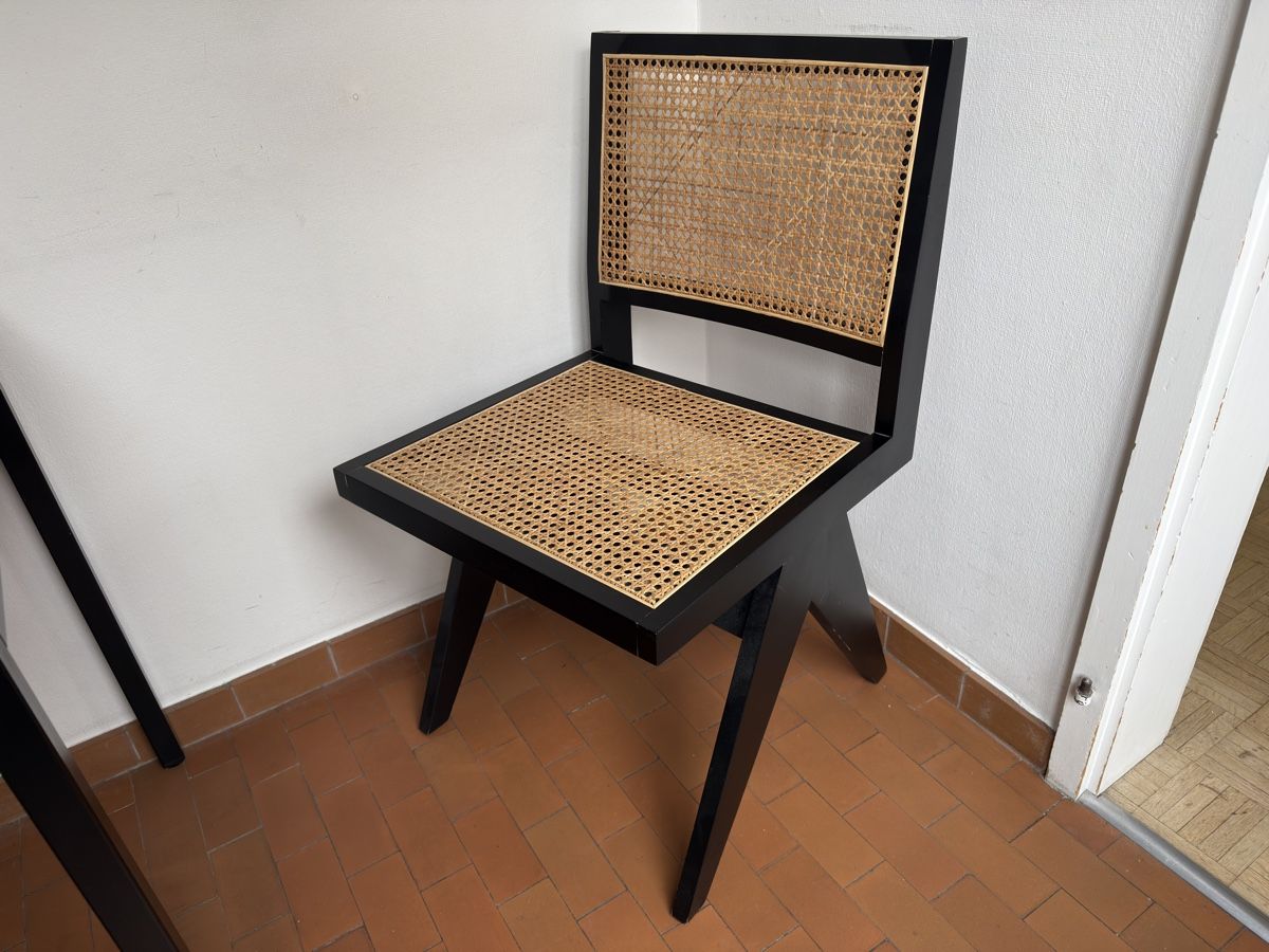 Sedie: Aime Té - Rattan Dining Chair - Pierre - Black – Usato da Zürich venduto da dren 3