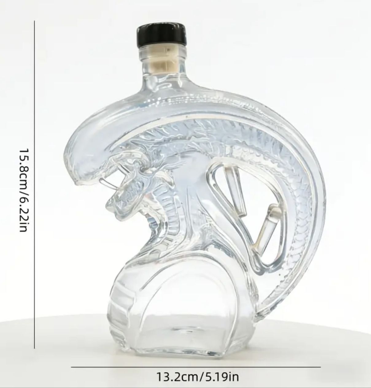 Autres vaisselles & verres: Alien Flasche Glas klar neu ca. 3.5dl  – Neuf avec emballage d'origine à Schiers par Topflash74 1