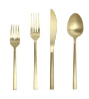 Goldenes Besteck-Set von Fortessa, 24-teilig
