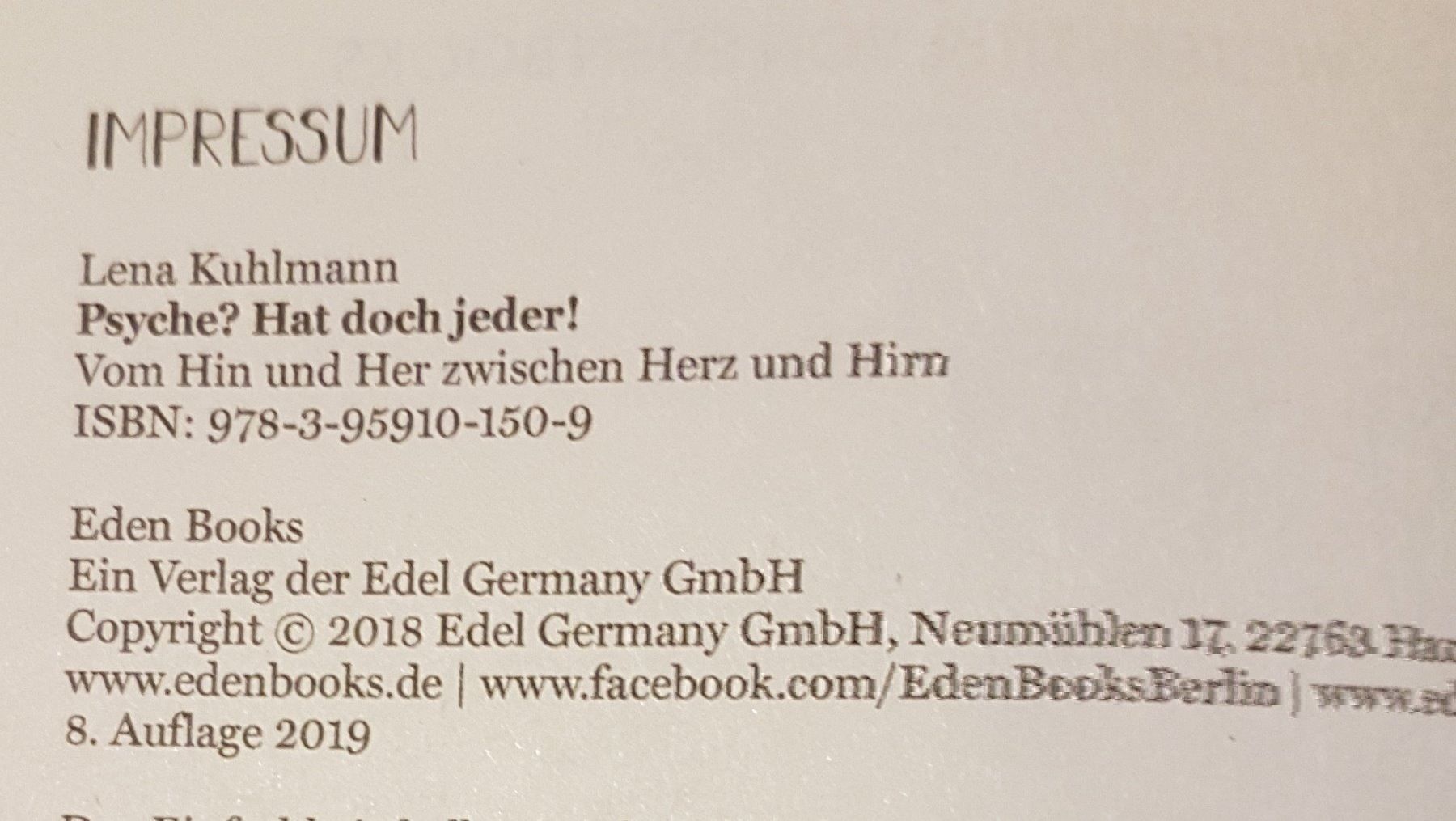 Libri: Psyche? Hat doch jeder! – Nuovo e nell'imballaggio originale da Zürich venduto da Avd 5