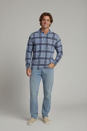 John Devin Classics Kariertes Button-Down Hemd - Größe 52/54