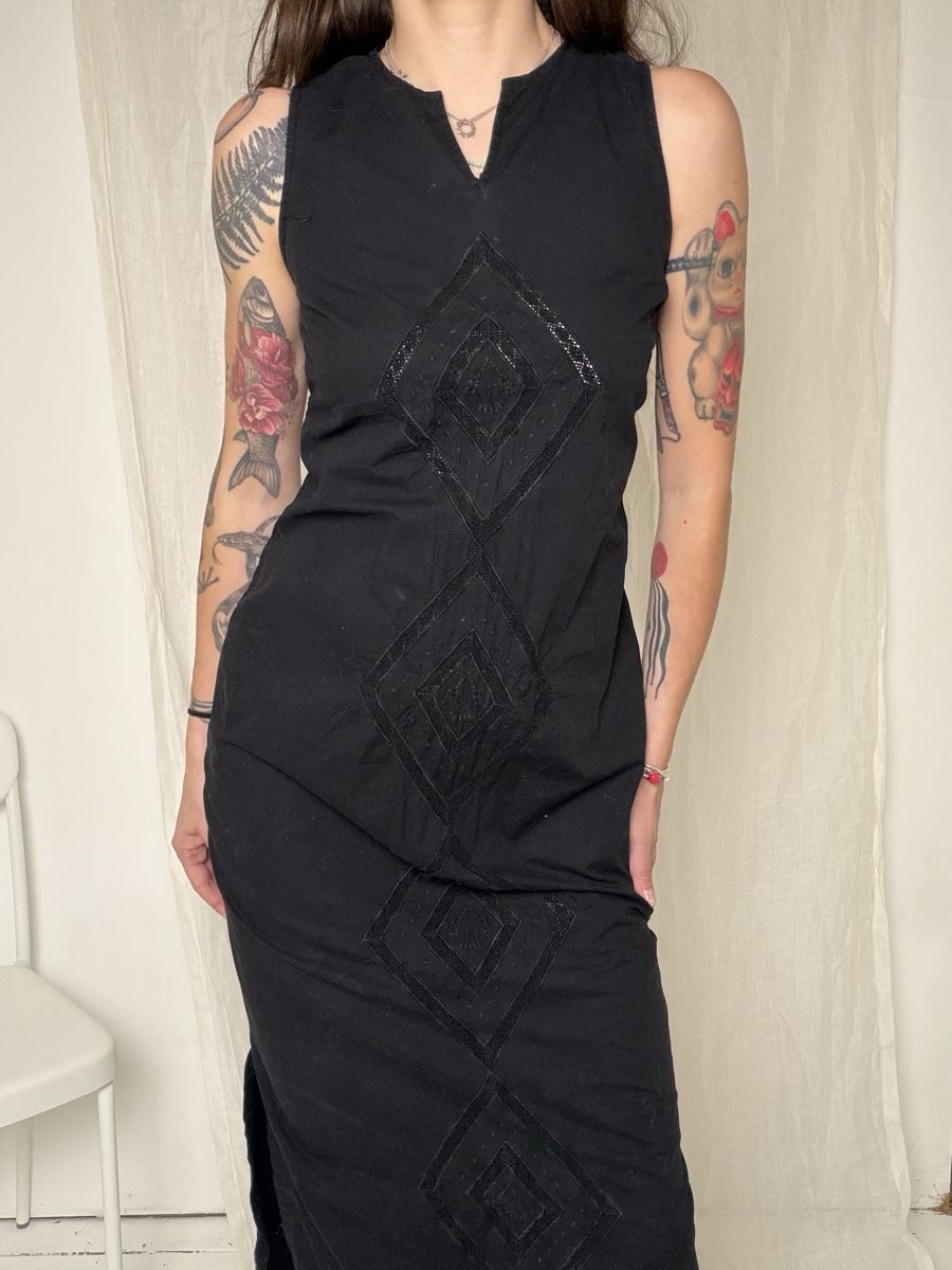 Vestiti: Black sleeveless dress, Impulse, size S, good condition – Usato da Knonau venduto da Grapesvintage 4
