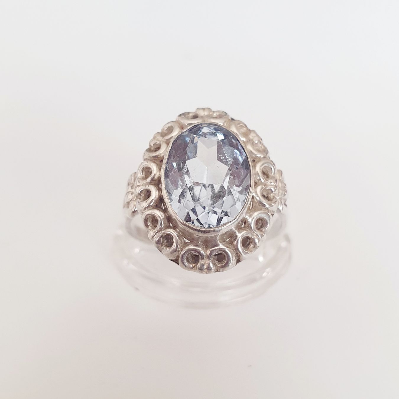 Anelli: Jungendstil ? Silberring mit blauer Stein 835er Gr. 19,3mm – Usato da Kreuzlingen venduto da Wunderkiste123 7