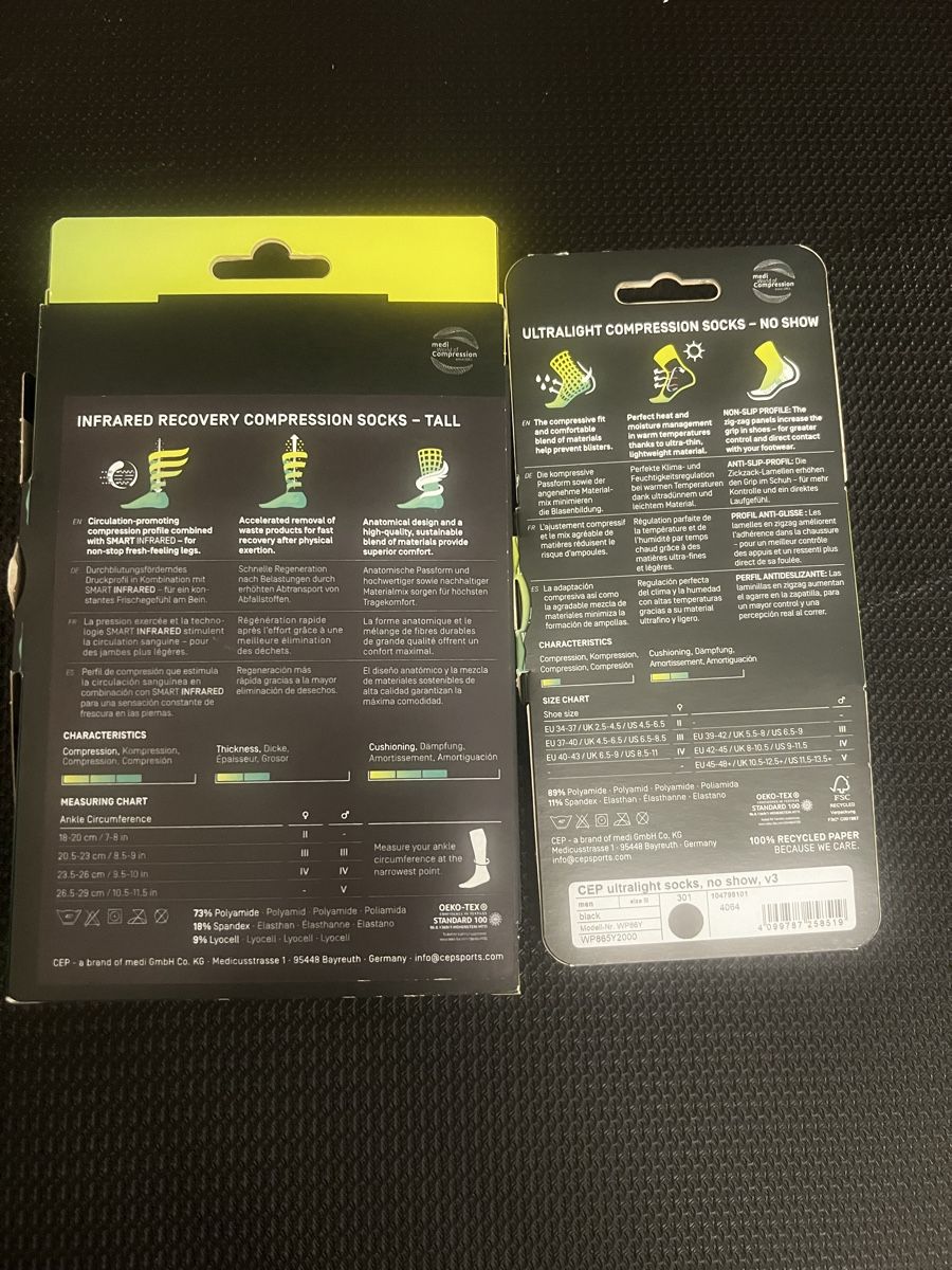 Chaussettes: Herren CEP Laufsocken Bundle – Neuf avec emballage d'origine à Obfelden par running_mike 1