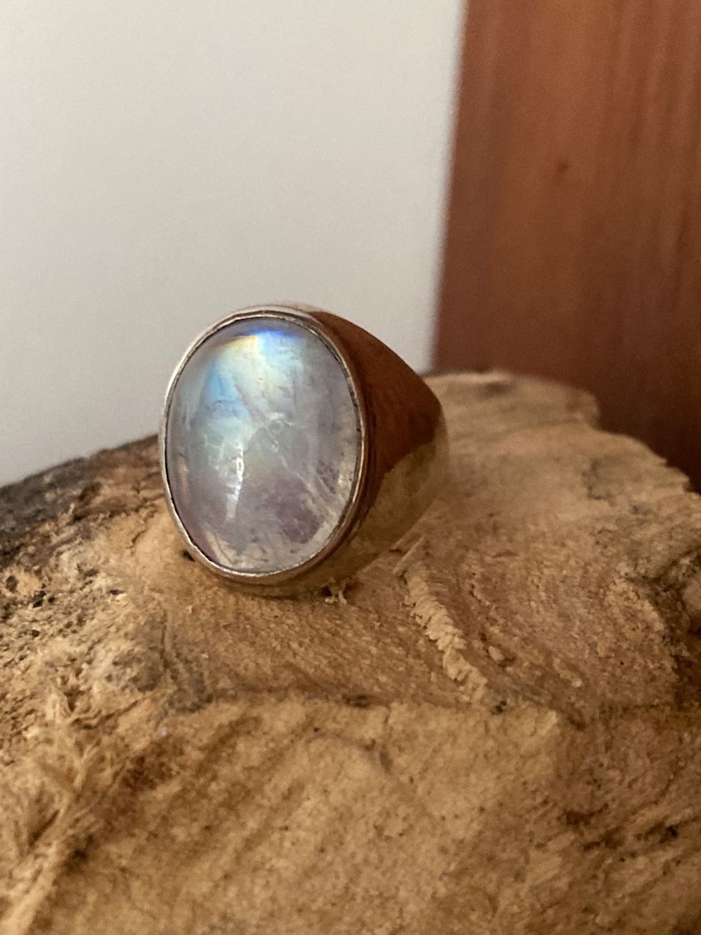 Anelli: Vintage Ring 925 Regenbogen Labradorit Madagaskar – Usato da Bern, venduto da Invintage64 2
