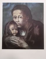 Pablo Picasso, Lithographie Maternité (handsigned)