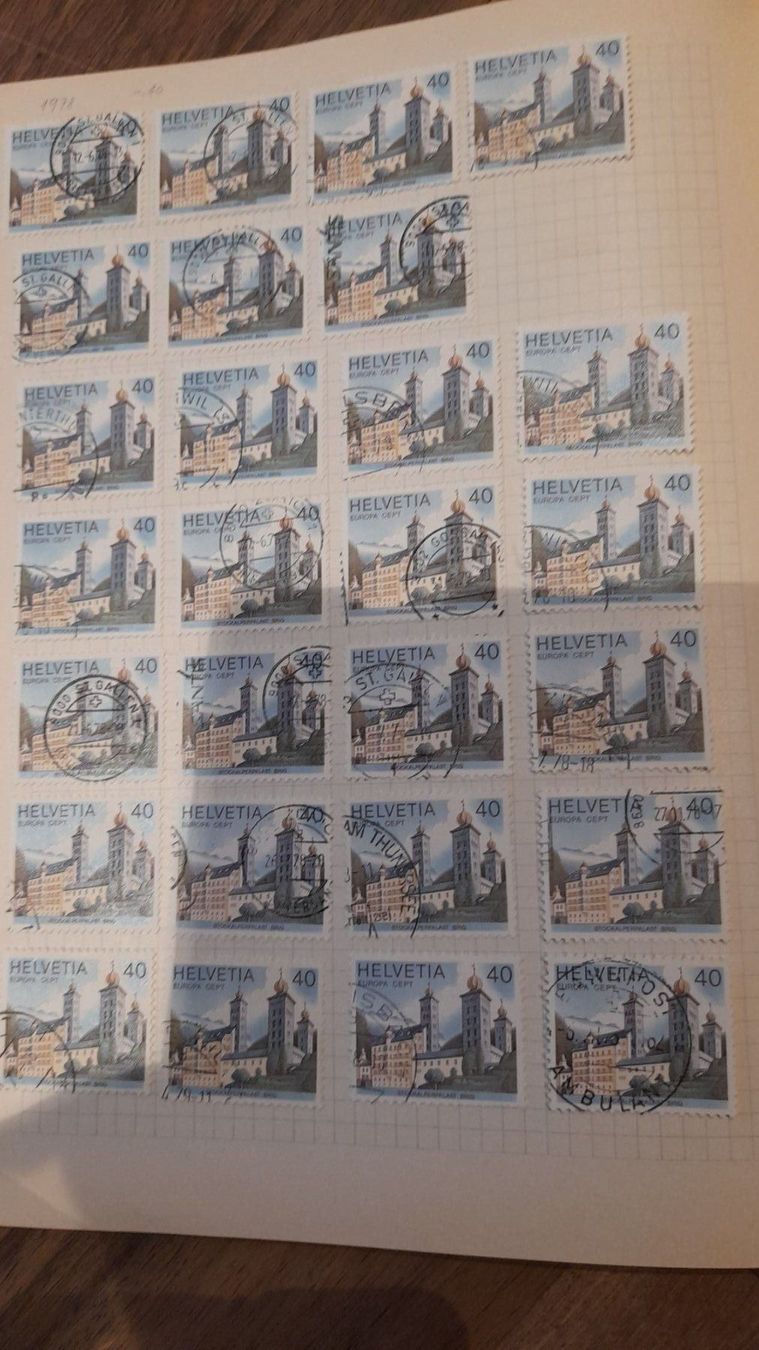 Alle Briefmarken: 1973-1979 – Gebraucht aus Balgach von SIMEON27 2
