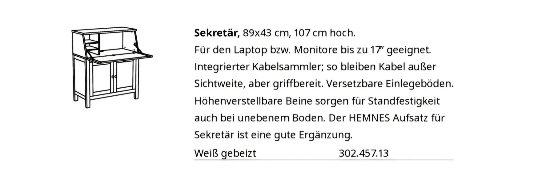 Ikea Scrivanie: Sekretär – Usato da Zürich venduto da sim_pvl8 4