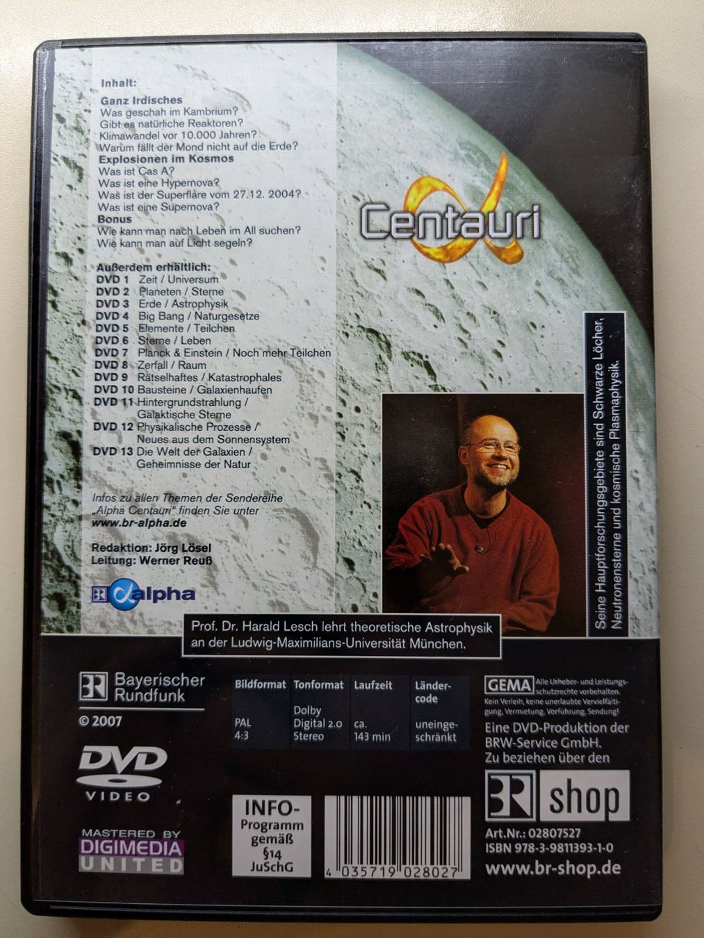 Tutti i DVDs: "Alpha Centauri 14" mit Prof. Dr. Harald Lesch [DVD] – Usato da Port venduto da gecotom 1