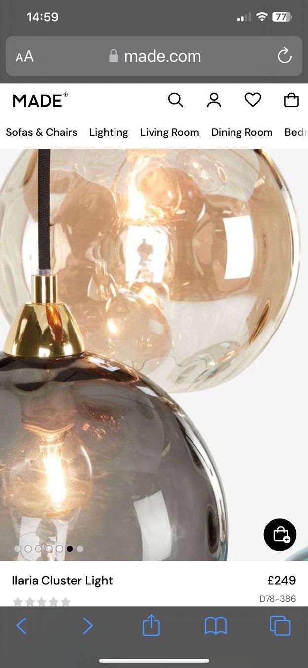 Lampade: Kaskadenlampe von made – Nuovo e nell'imballaggio originale da Zürich venduto da diesunddasvintage 1