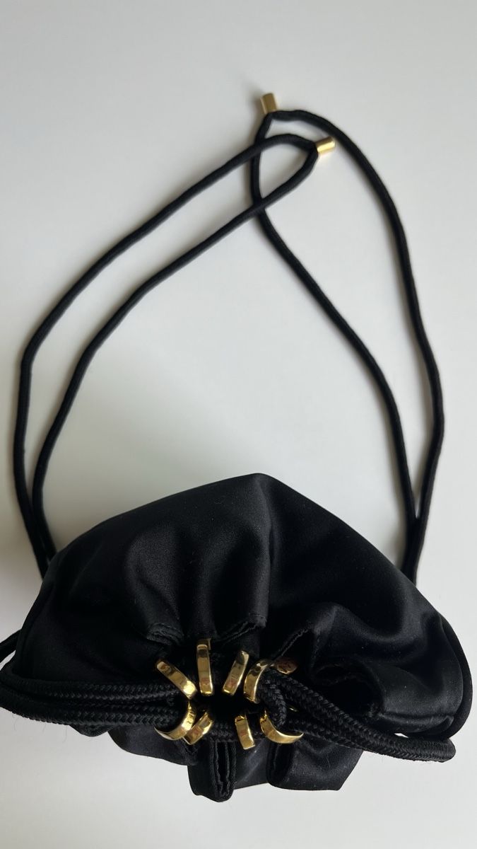 Sacs femmes: VINTAGE BLACK SATIN POUCH BAG RODO – Neuf (Voir description) à Lugano par yul_fhg2 8