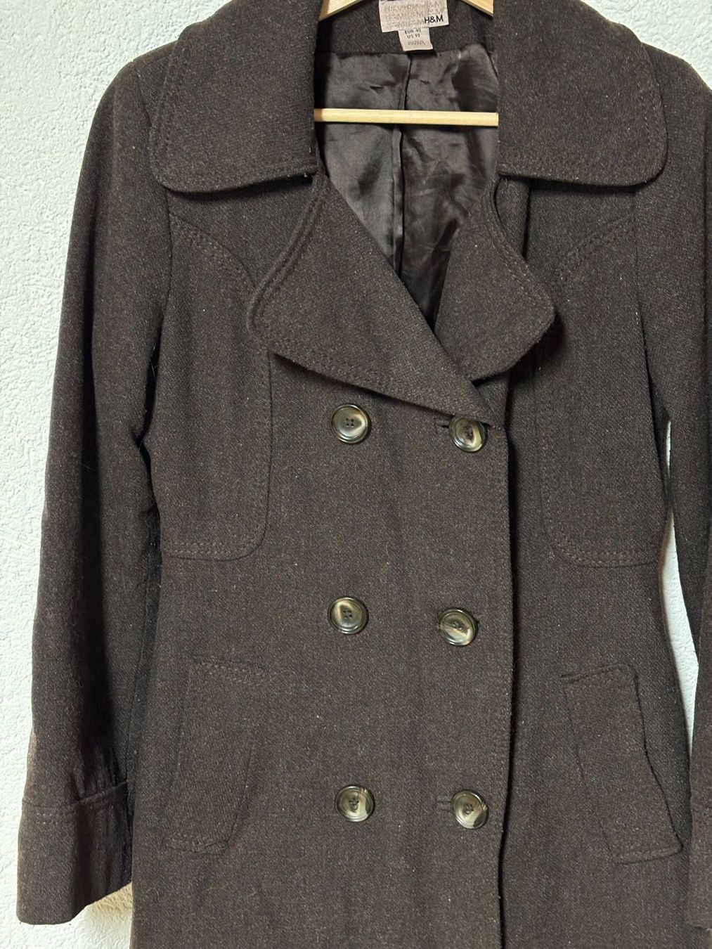 H&M Cappotti: Damen Wintermantel, Grösse 40, Braun, Elegant – Usato da Alten venduto da AuntiesAtticFinds 1